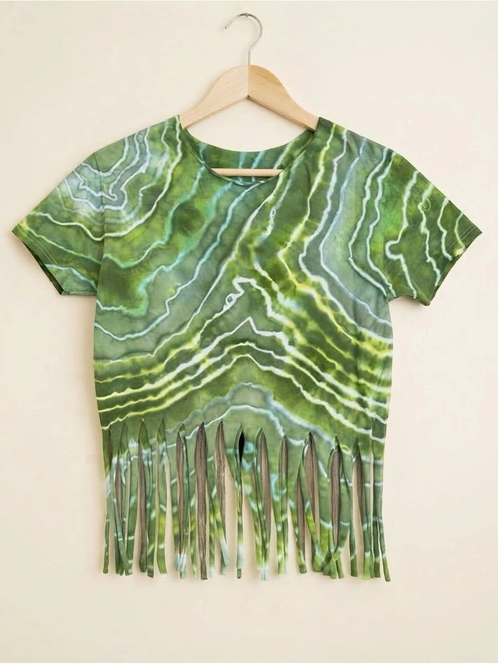 Ice Dyed Fringe Tee